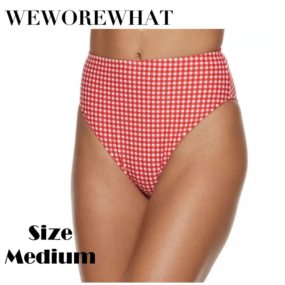 WeWoreWhat Emily Bottom Red Gingham NWT Size MED